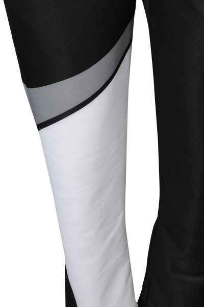 WTV175 Online Order Women's Sport Suit Design Black and White Contrast Sport Suit Sport Suit Factory 100% Polyester  detail view-7